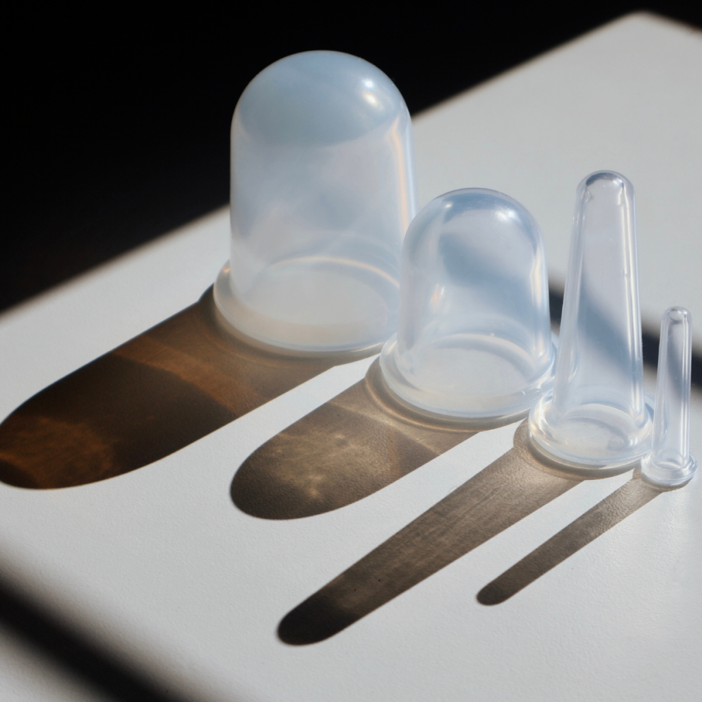 a set of silicon facial cups